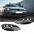 Μπροστινά Φανάρια Set Για Vw Golf VII (7.5) 17-19 DRL Full Led Halogen Version Black LEDHL10-BK Osram Ledriving - Headlights - Xenon - Bulbs